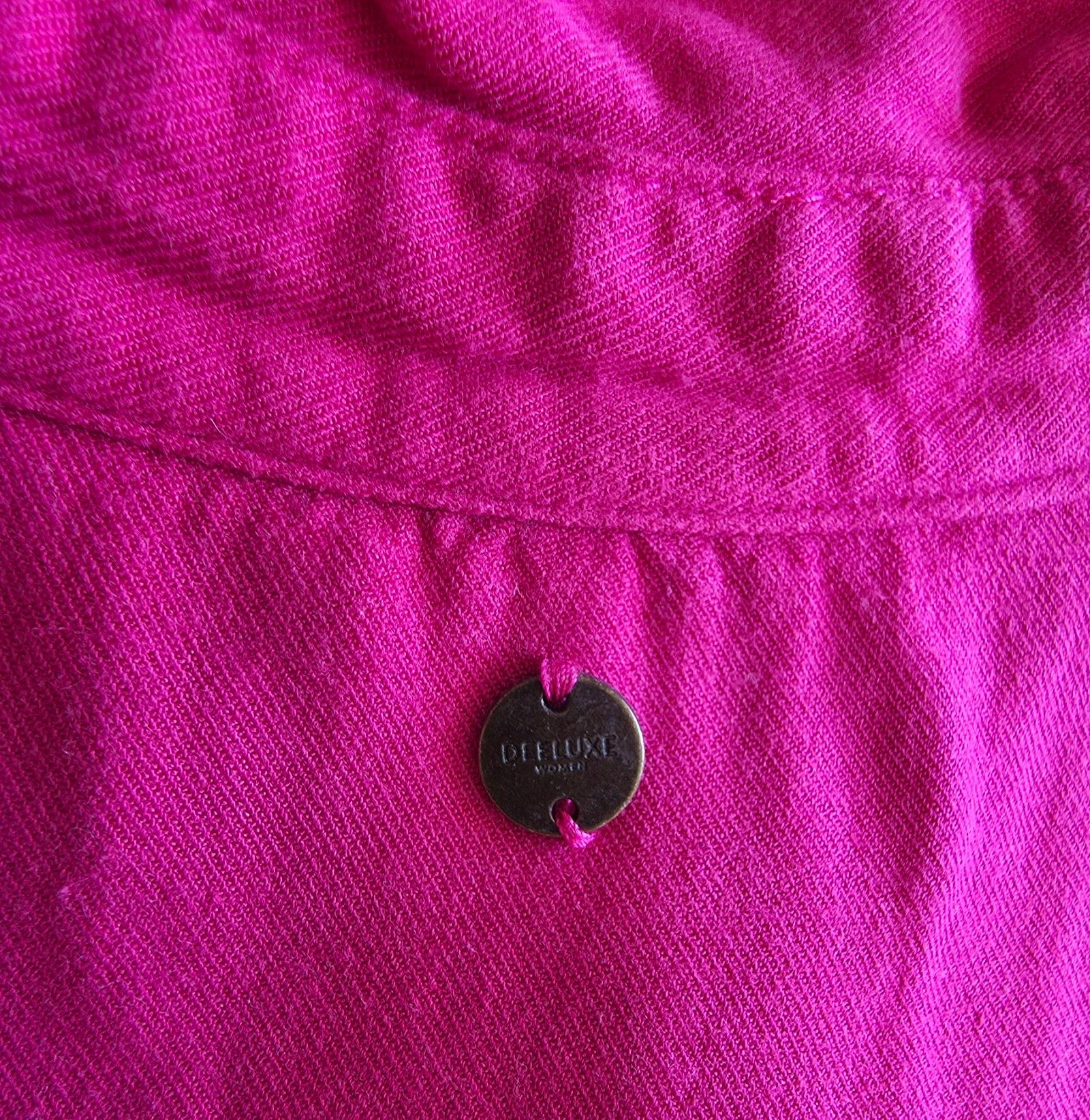 Robe chemise magenta M 38 Deeluxe robe curta rosa fúsia fluida – photo 8